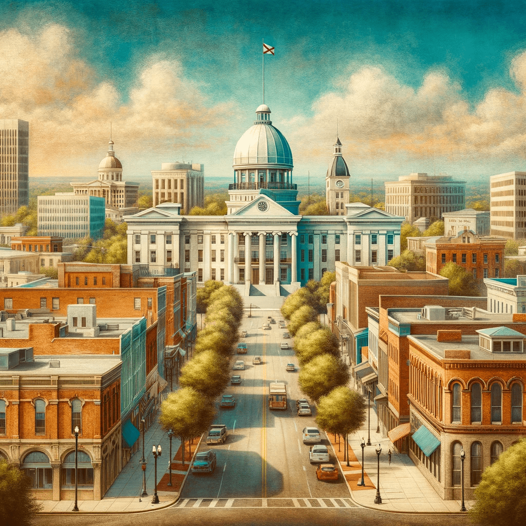 Picture of downtown Montgomery, Alabama
