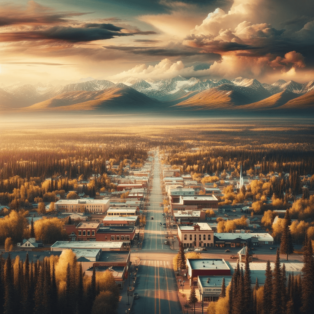 Picture of downtown Fairbanks, Alaska