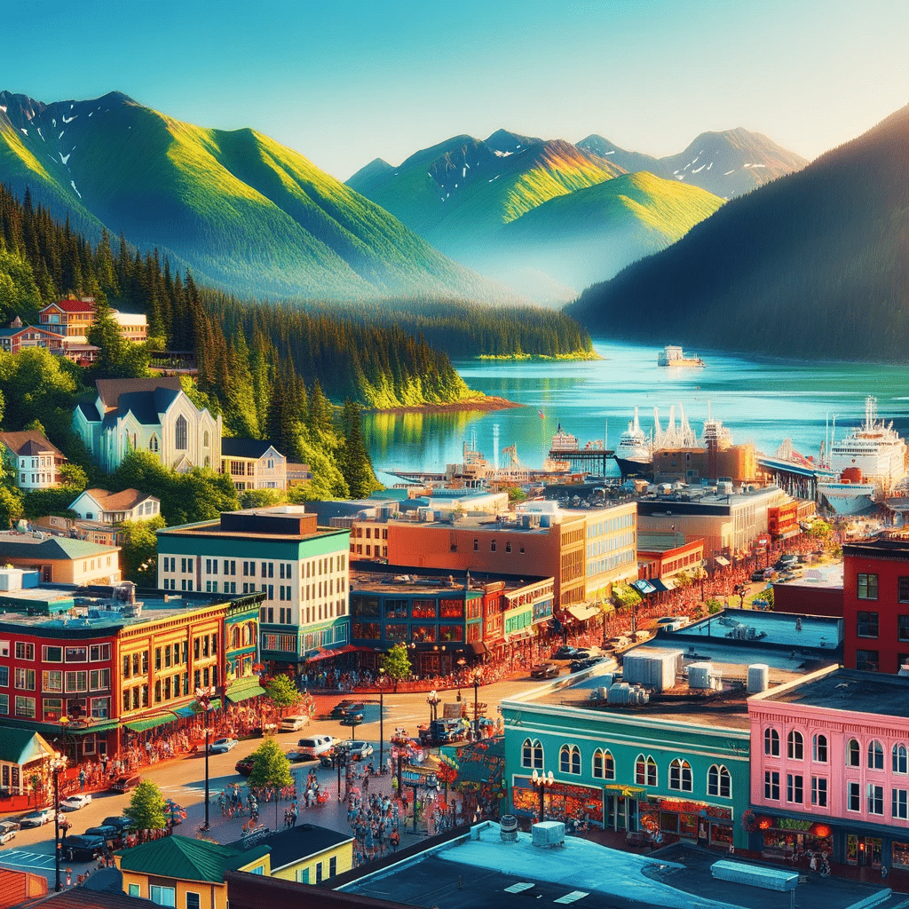 Picture of downtown Juneau, Alaska