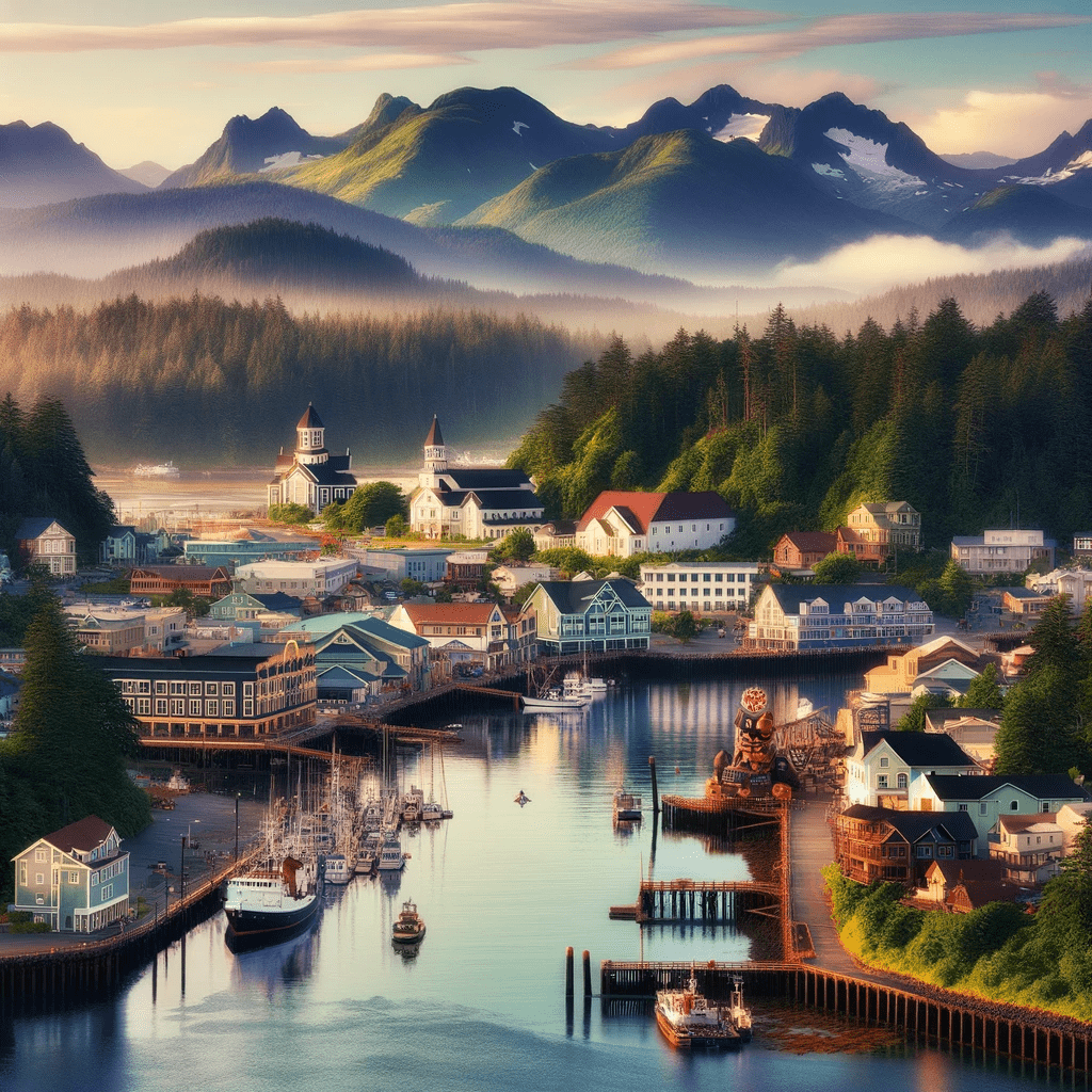 Picture of downtown Sitka, Alaska