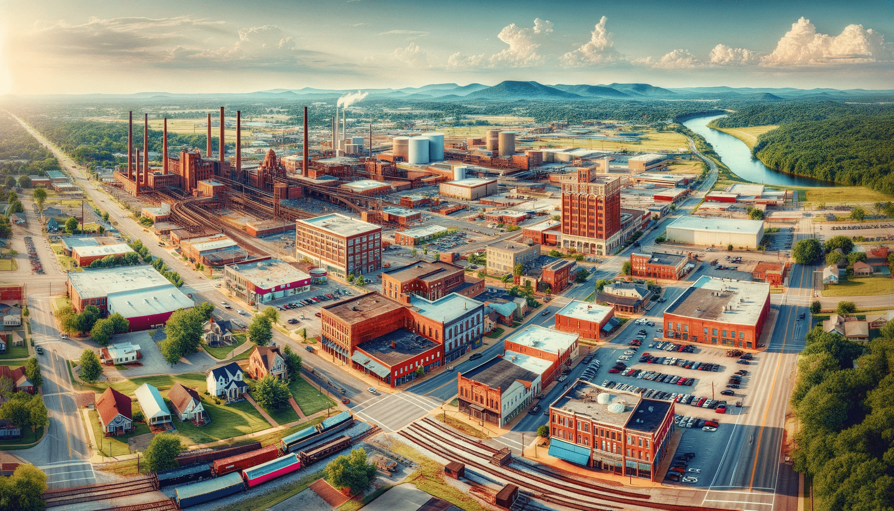 Picture of downtown Springdale, Arkansas