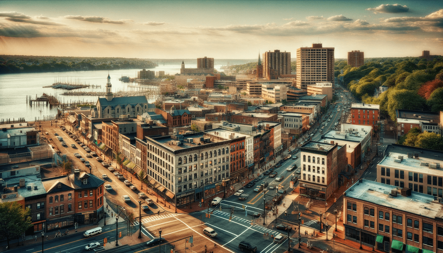 Picture of downtown Bridgeport, Connecticut
